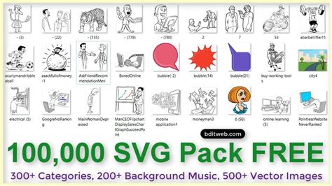 svg mega pack for whiteboard videos free download|100k SVG and PNG Bundle Pack for Whiteboard .